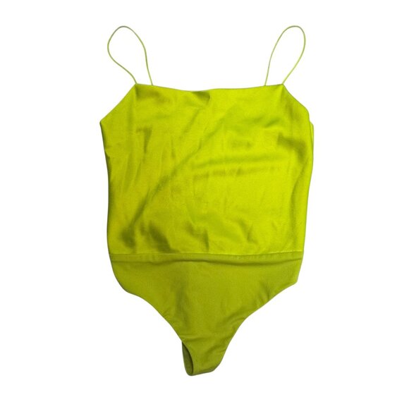 GUC Alice + Olivia Neon Yellow Bodysuit XS - Picture 1 of 5